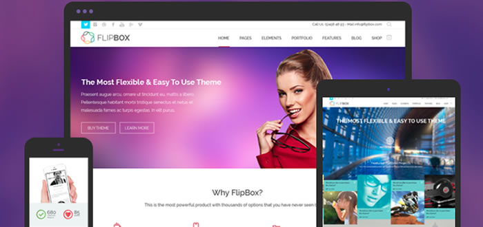 Flipbox Ultra Responsive MultiPurpose Wordpress Theme